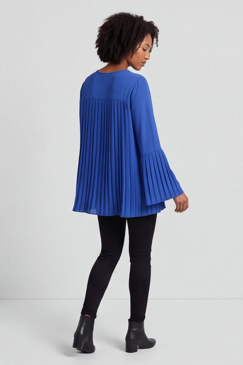 Wynne Pleated Top Cobalt – image 3 of 6
