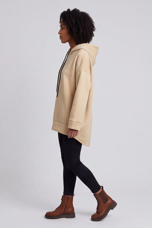 Jaylen Hooded Cotton Top Camel – image 3 of 6