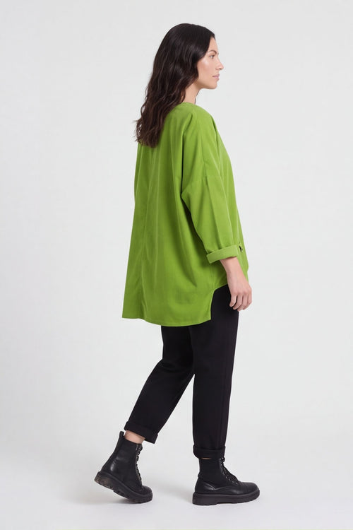 Daisy Needlecord Top Green – image 3 of 5