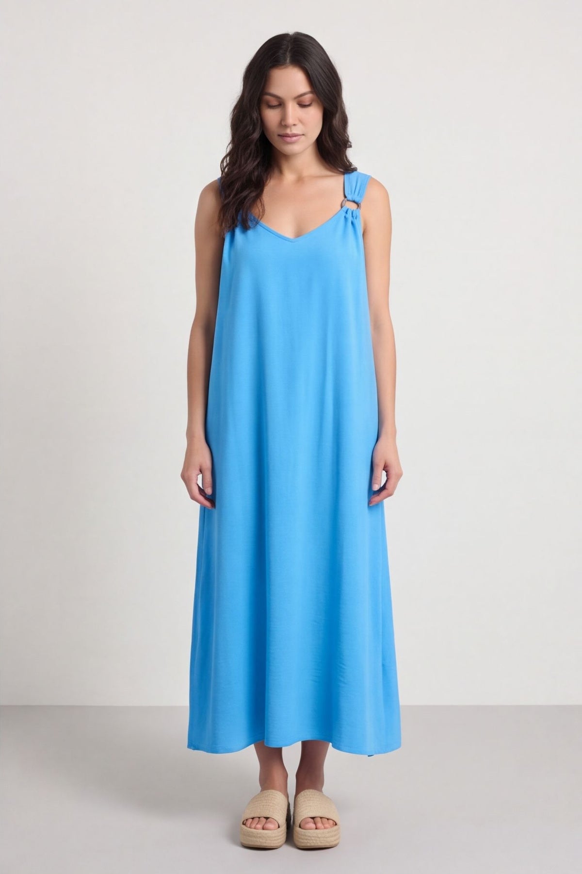 Fiona Strap Dress Kingfisher – image 3 of 5