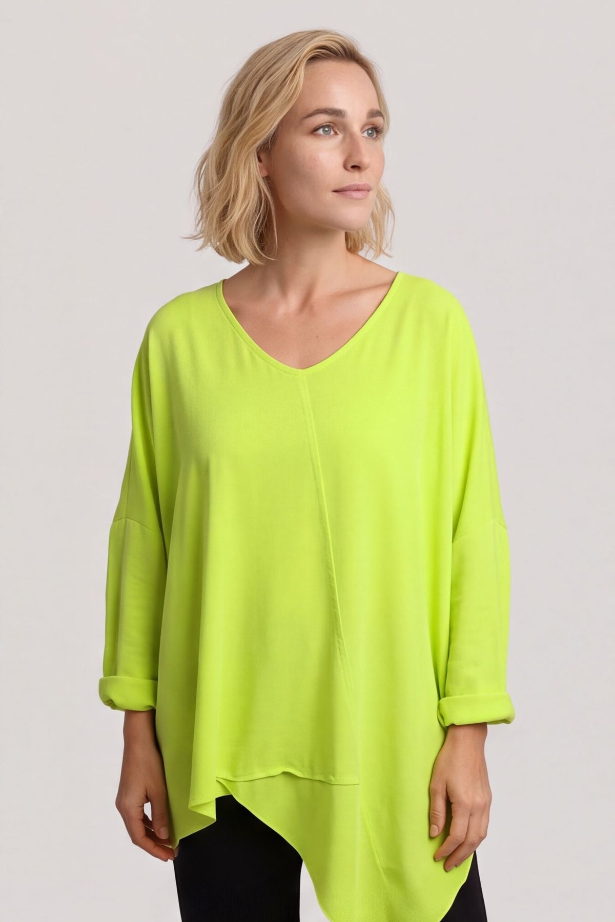 Jodie Dip Side Cotton Top Yellow – image 2 of 5