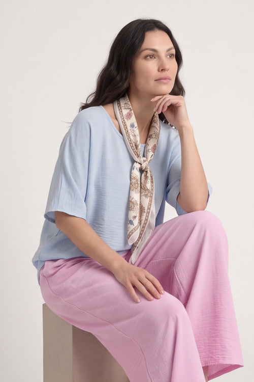 Athena Wide Leg Trousers Fuchsia – image 3 of 6