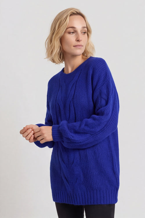 Layne Knitted Jumper Cobalt - Image 3