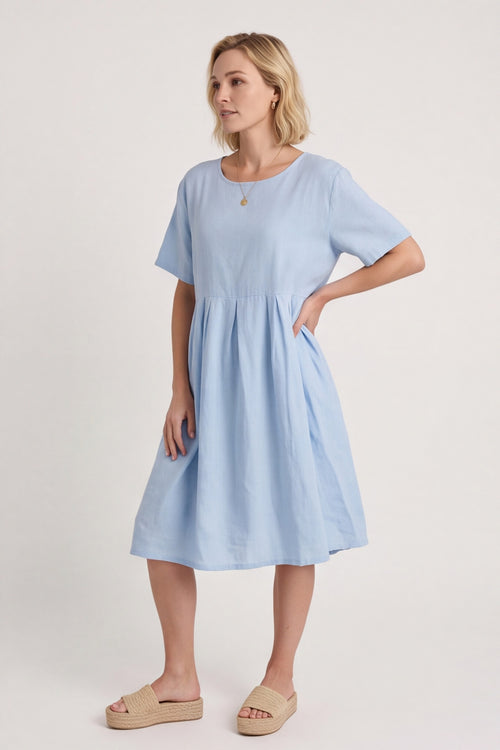 Zouch Linen Cap sleeve Dress – image 3 of 6