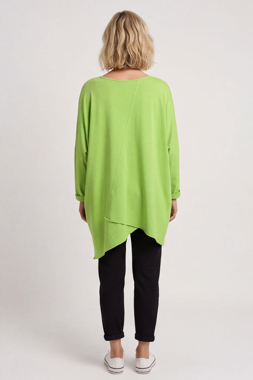 Jodie Dip Side Cotton Top Lime – image 3 of 6