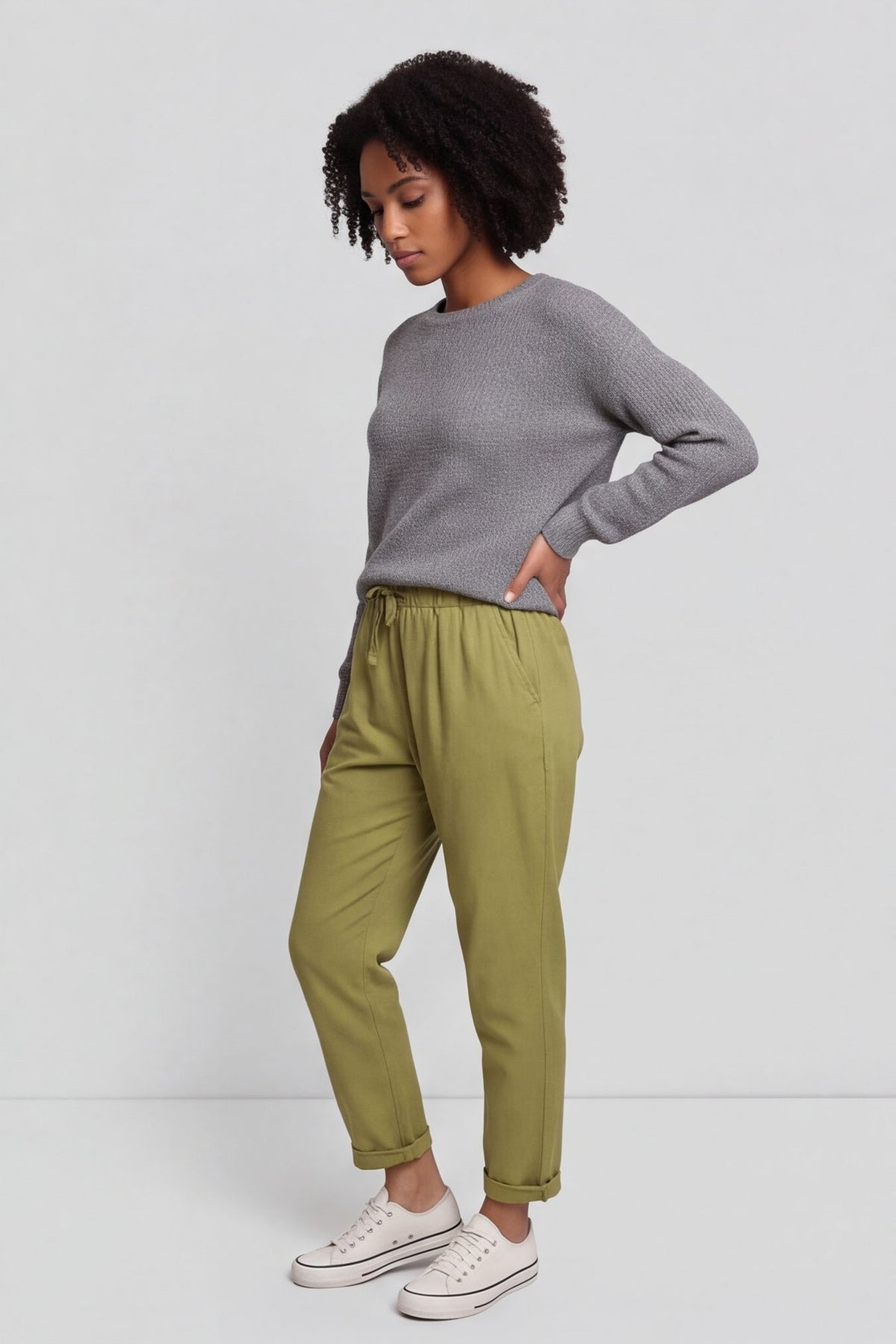 Joetta Trousers Olive – image 3 of 6