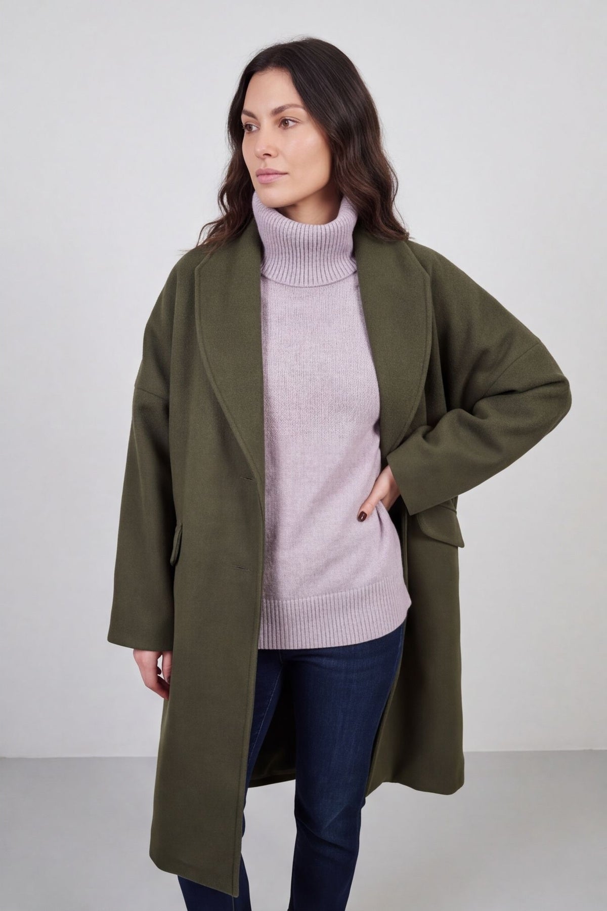 Helen Coat Khaki – image 3 of 6
