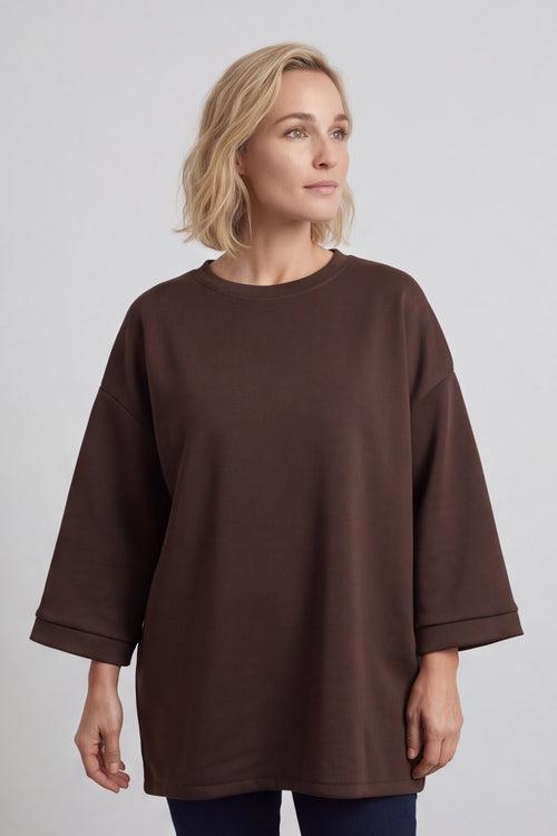 Corina Sweatshirt Cocoa – image 3 of 6