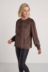Rhona Bow Front Top Cocoa – image 3 of 6
