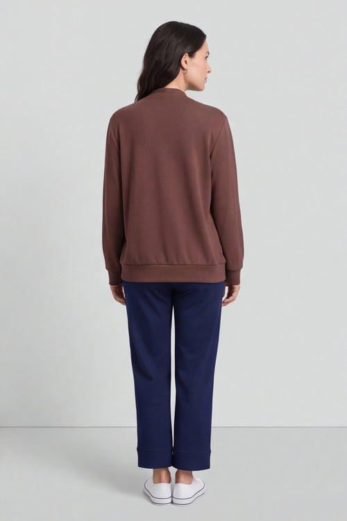 Evianna Knitted Top Cocoa – image 3 of 6