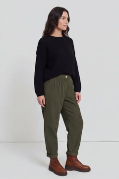 Carmella Needlecord Trousers Khaki – image 3 of 6