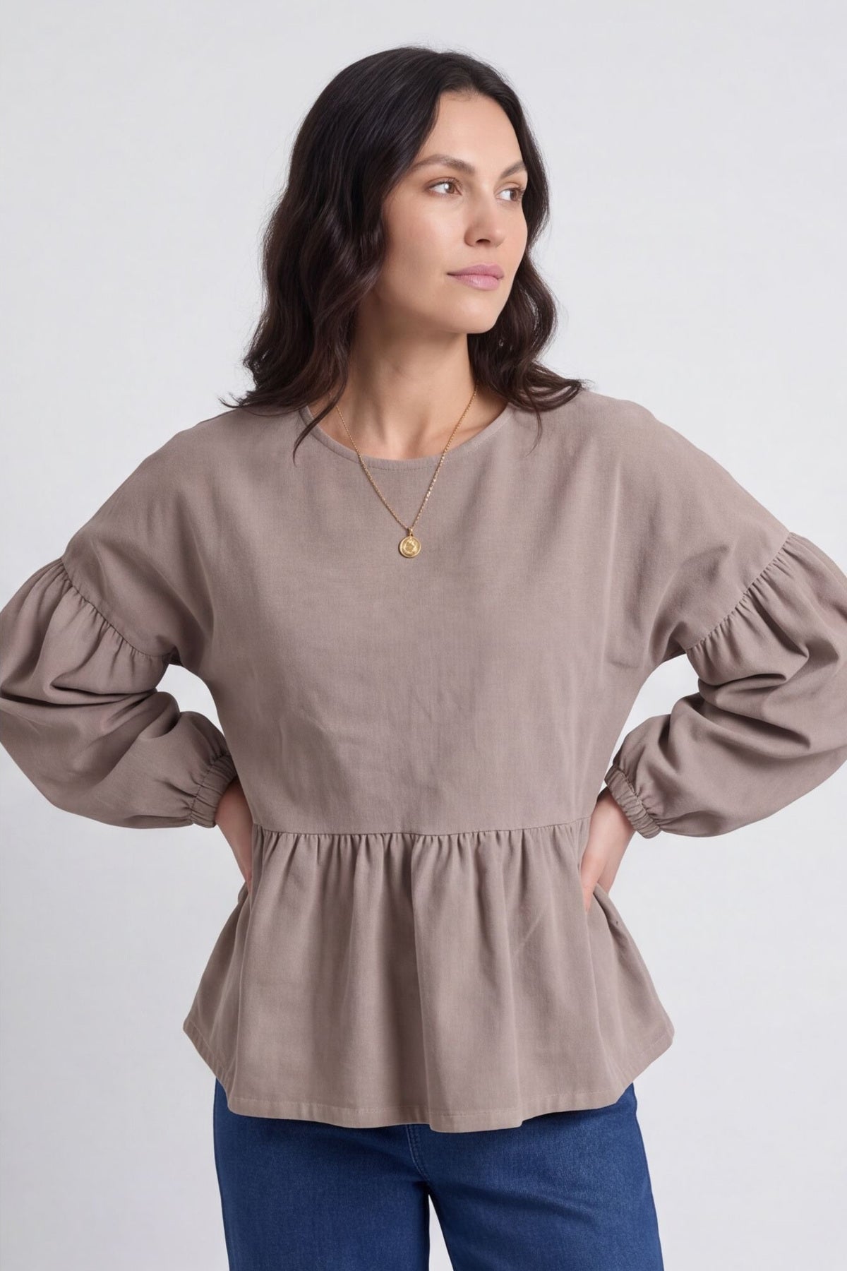 Bella Needlecord Tiered Top – image 3 of 5