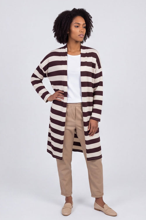 Lizzie Stripped Longline Cardigan – image 3 of 6