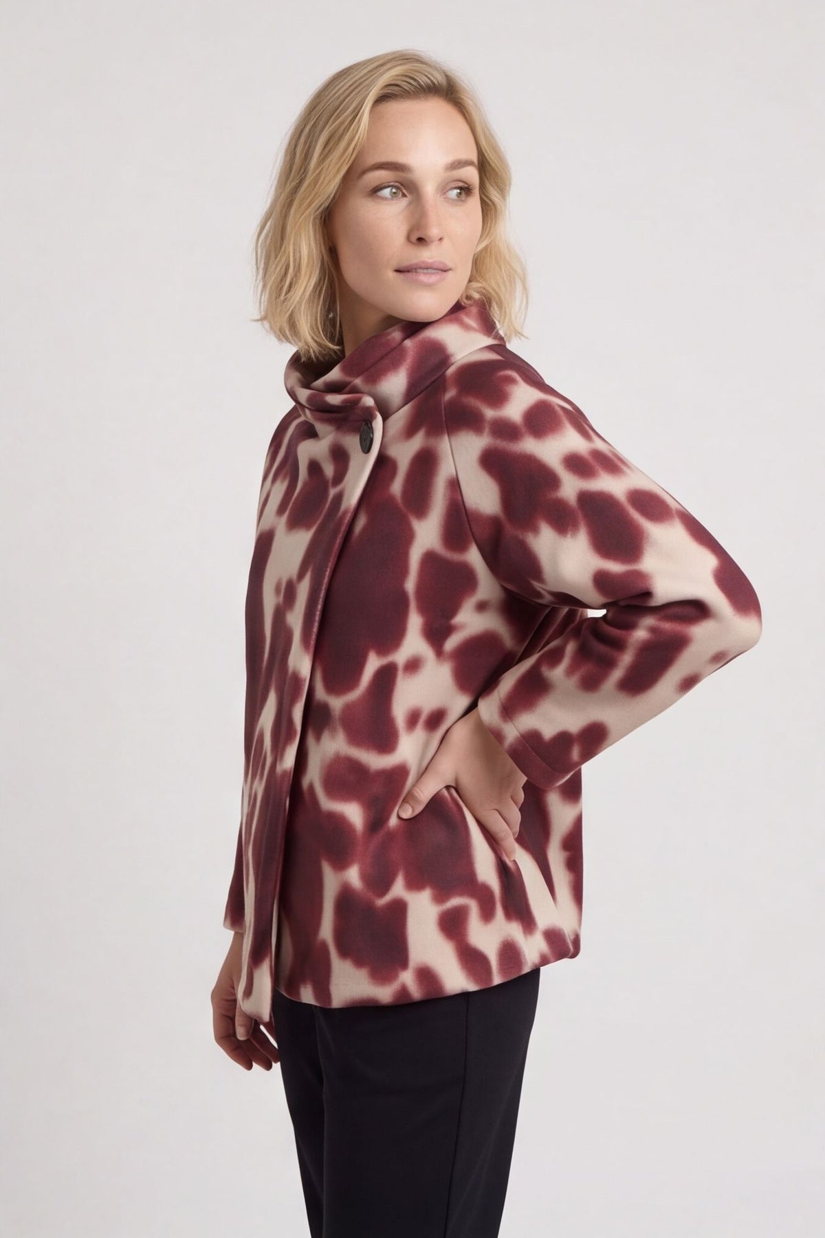 Cadence Swing Jacket Wine – image 2 of 5
