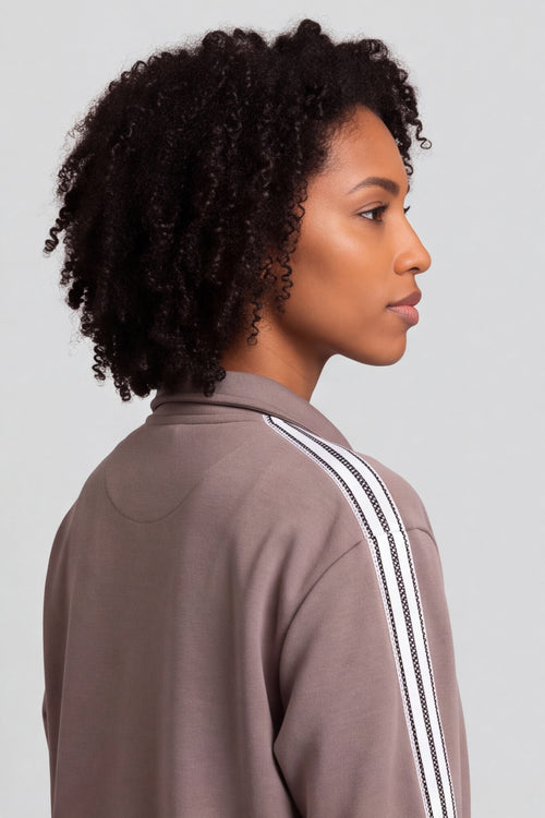 Safiya Zip Jacket Mocha – image 3 of 5