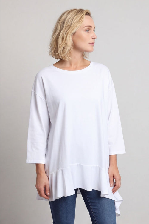 Carey Frill Cotton Top White – image 3 of 5