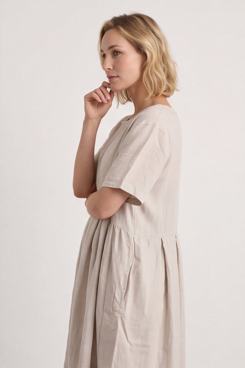 Zouch Linen Cap Sleeve Dress – image 3 of 6