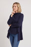 Courtney Cotton Top Navy – image 3 of 5