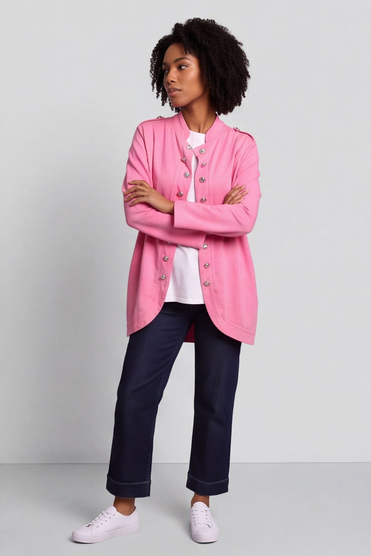 Gatwick Jersey Jacket Fuchsia – image 2 of 4