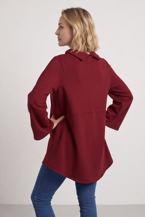Courtney Cotton Top Wine – image 3 of 6