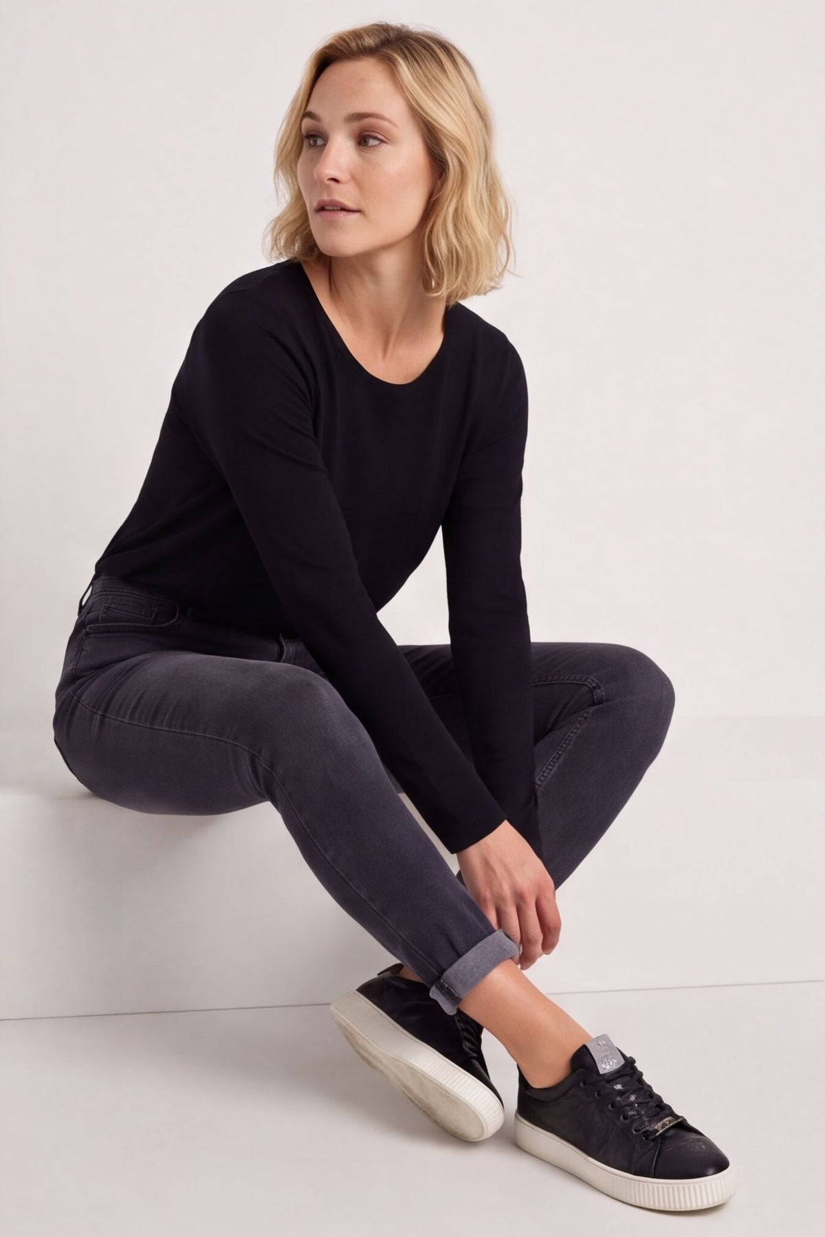 Vero Moda Black Washed Denim Jeans Black – image 3 of 6