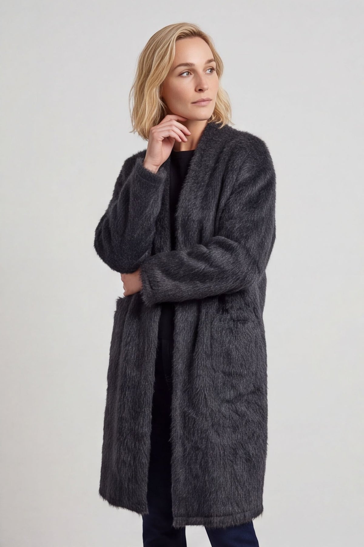 Stevie Soft Brushed Longline Jacket – image 3 of 6