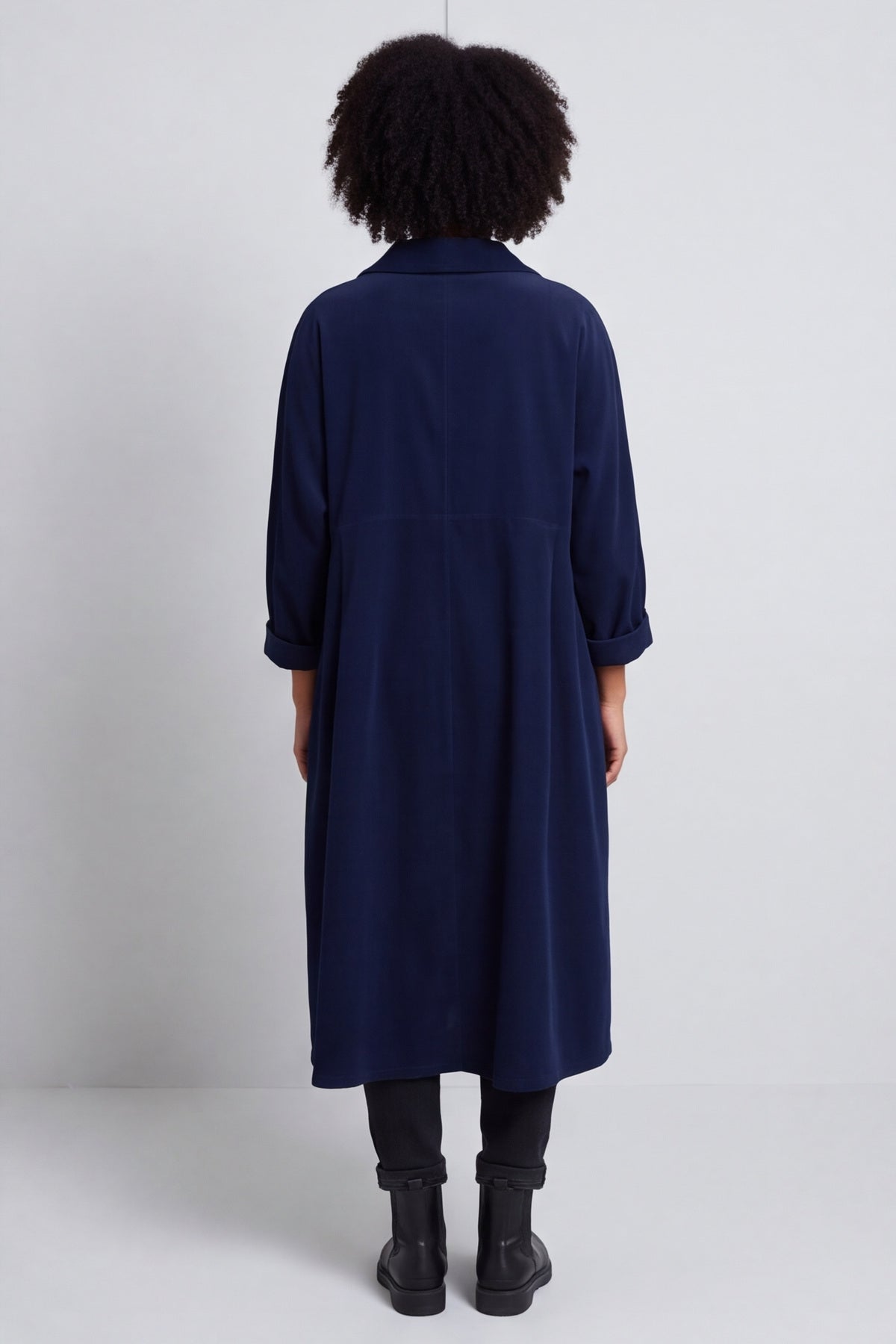 Amina Needlecord Dress Navy – image 3 of 6