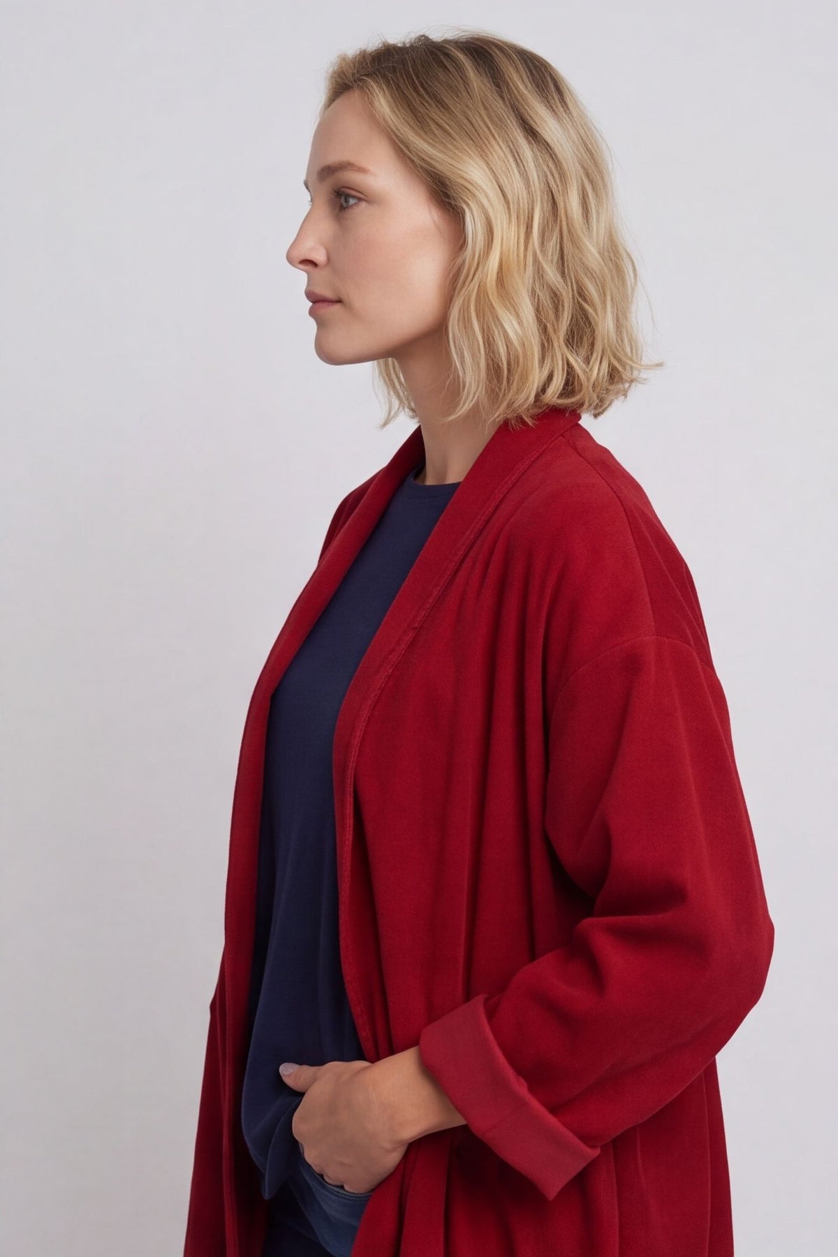 Kapri Needlecord Jacket Wine – image 3 of 6