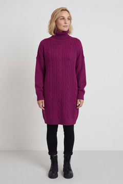 Moira Polo Knitted Jumper Berry – image 3 of 6