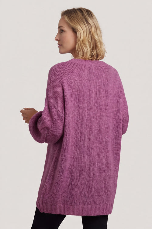 Layne Knitted Jumper Grape – image 3 of 6