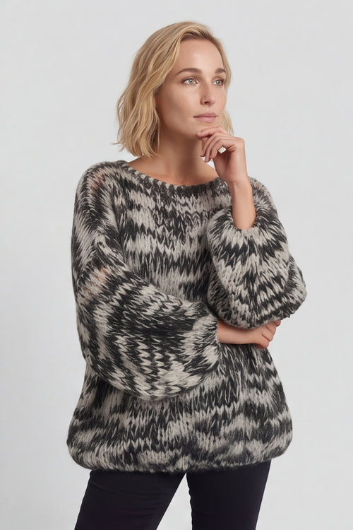 Leatrice Knitted Jumper Stone – image 3 of 6