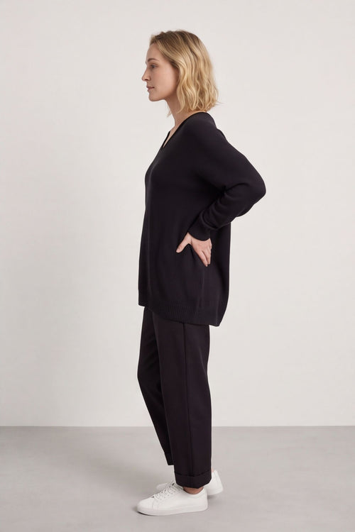 Madelyn Black Knitted Jumper - Image 2