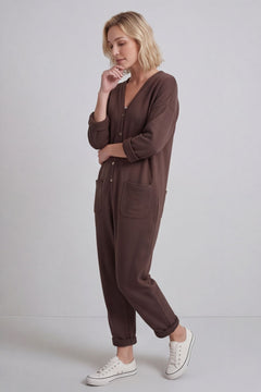 Paulton Jersey Boilersuit Cocoa – image 3 of 6