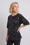 Kaylina Sequin Top Black – image 3 of 6