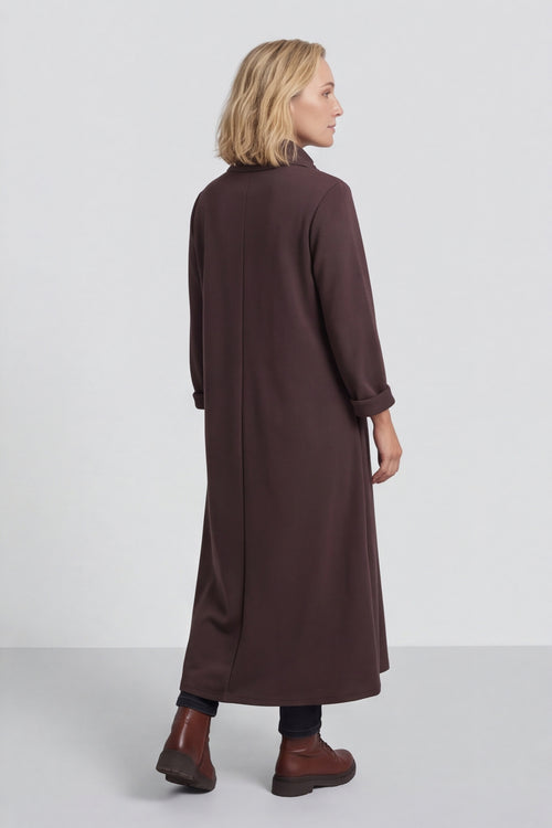 Wanda Zip Polo Cotton Dress Cocoa – image 3 of 6
