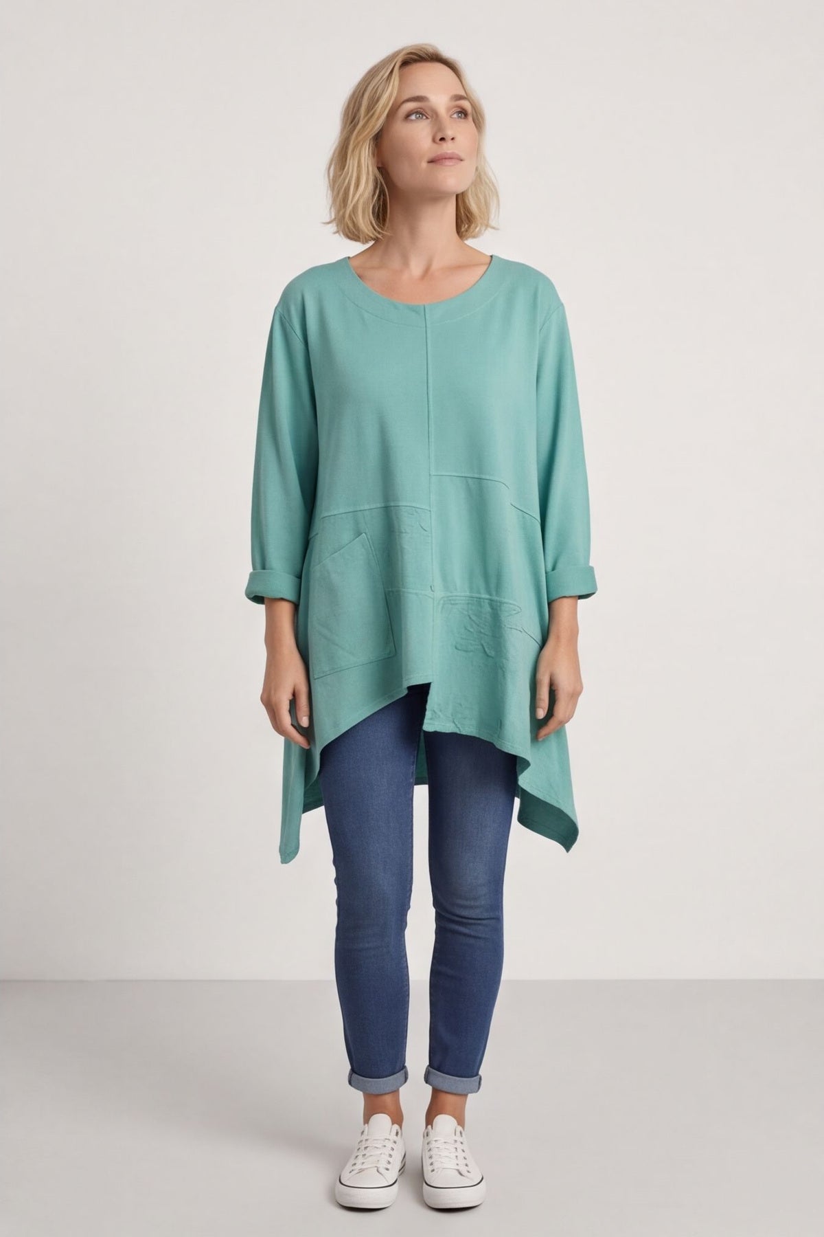Berenice Cotton Top Mint – image 3 of 5