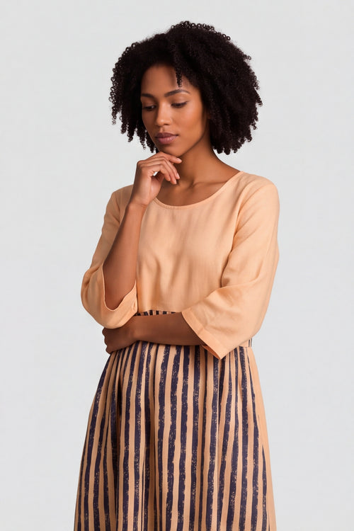 Maia Stripe Linen Dress – image 3 of 6