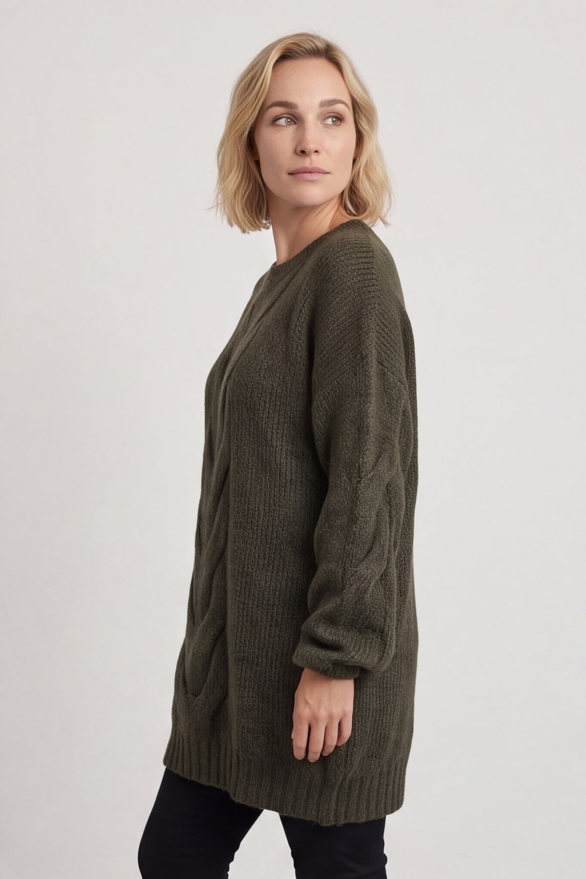 Layne Knitted Jumper Khaki – image 3 of 6