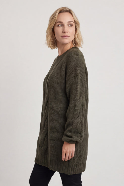 Layne Knitted Jumper Khaki – image 3 of 6