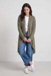 Regan Waterfall Cardigan Khaki – image 3 of 6