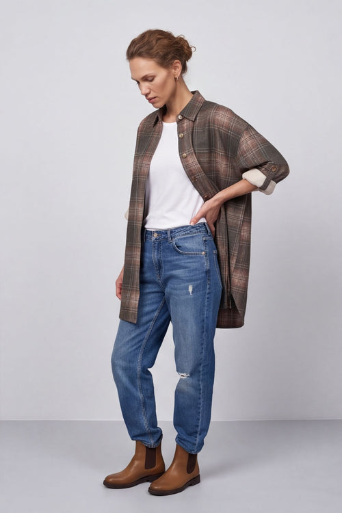 Calla Print Over Shirt – image 3 of 6