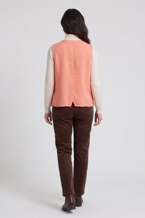 Maryam Linen Waistcoat Orange – image 3 of 3