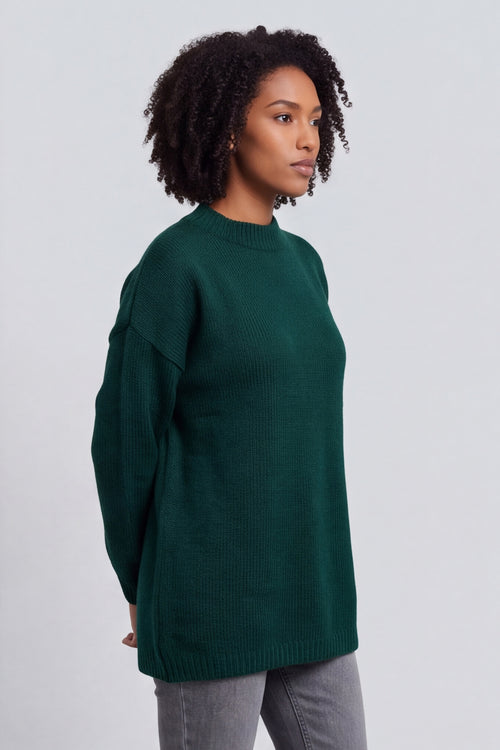Elaine Knitted Jumper Bottle Green – image 3 of 6