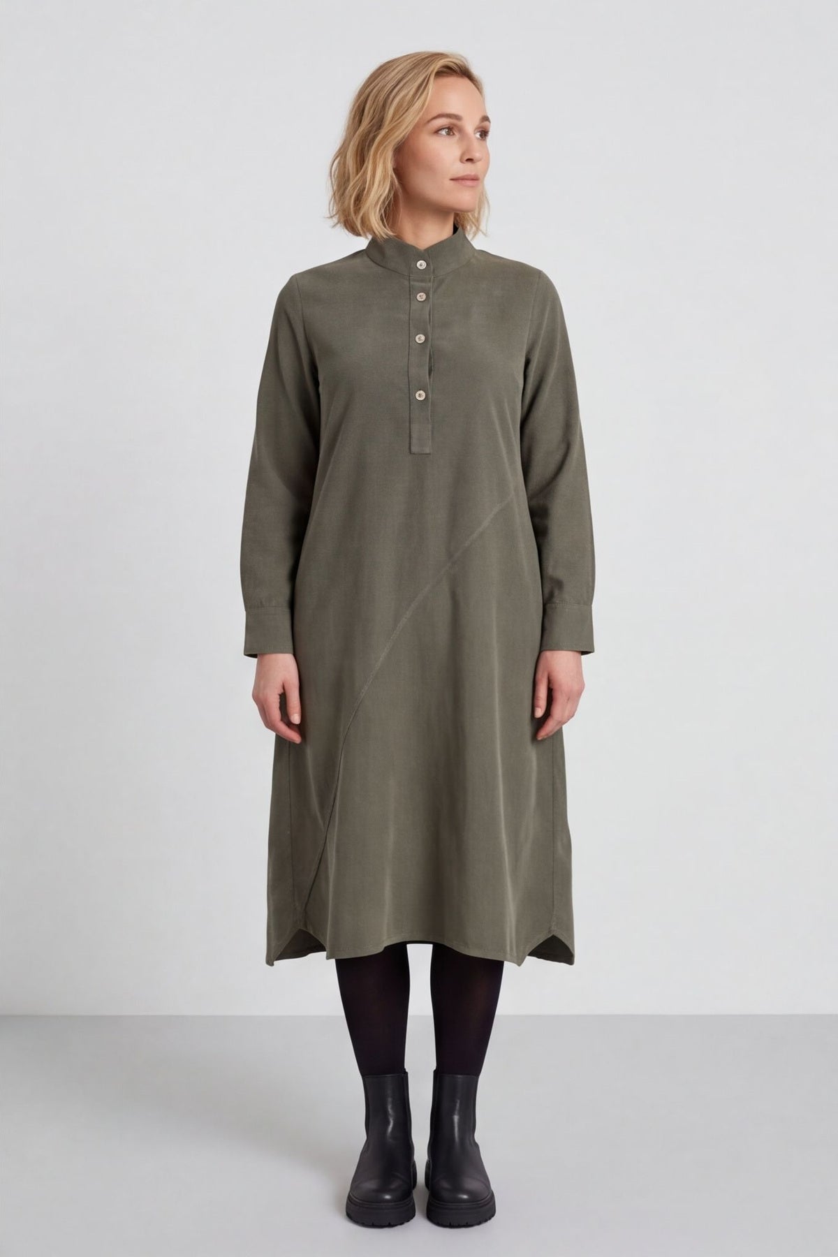 Ruby Needlecord Button Dress – image 3 of 4