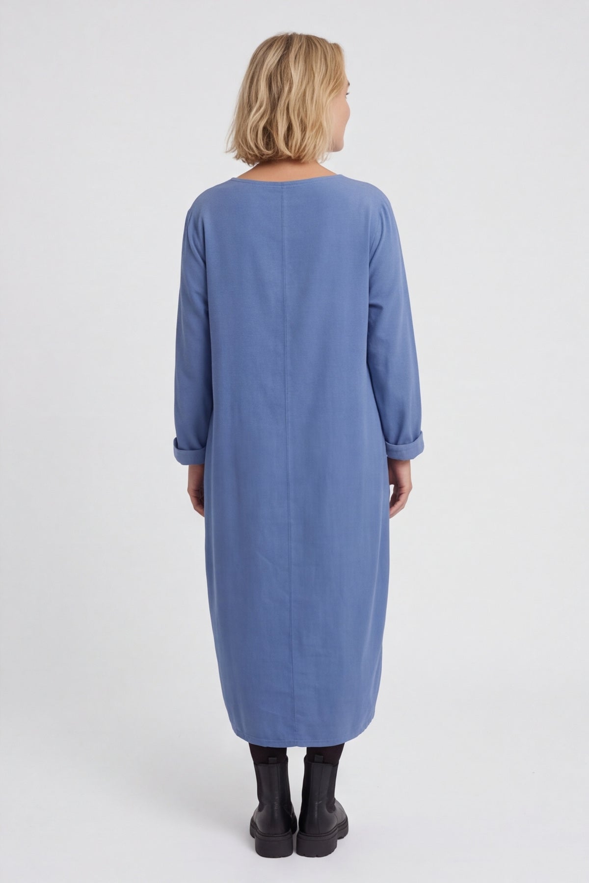 Florina Flower Patch Needlecord Dress Blue – image 2 of 4