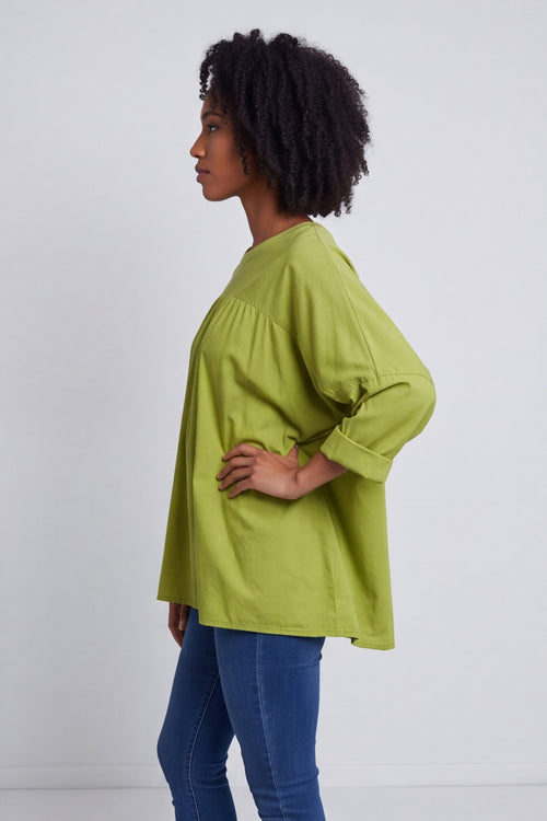 Dianne Cotton Top Green – image 3 of 6