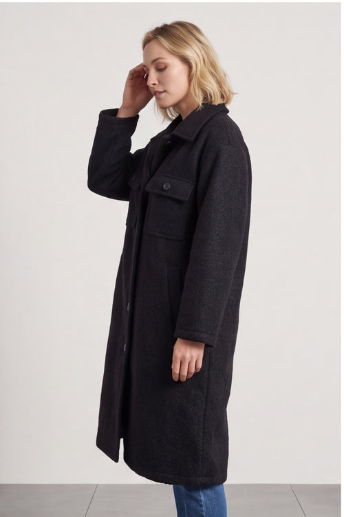 Chrysanta Coat Black – image 3 of 6