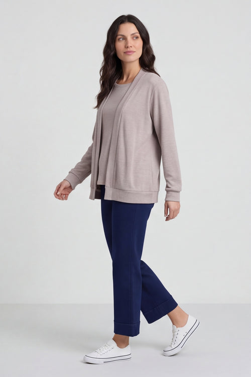 Evianna Knitted Top Mocha – image 3 of 6