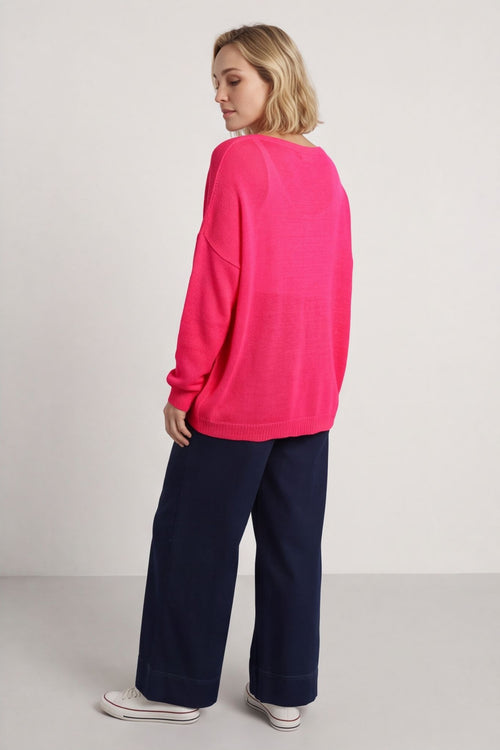 Bamburgh Knit Top Hot Pink – image 3 of 6