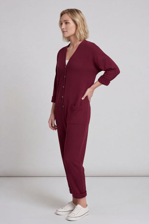 Paulton Jersey Boilersuit Wine – image 3 of 6